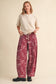 BANDANA PRINT PLEATED BARREL PANTS MP5390