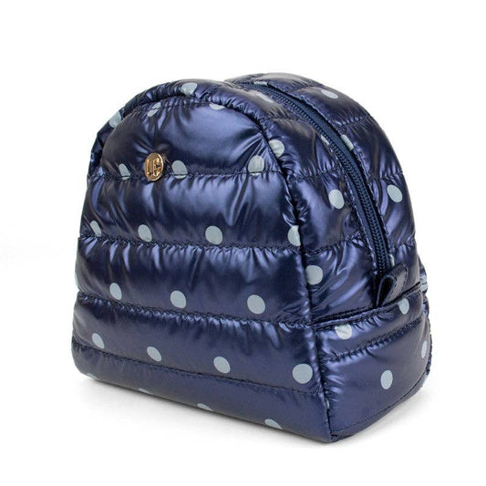 Irene Cosmetic Case | Sapphire Polkadot