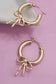 Dainty Bow Gold Earrings