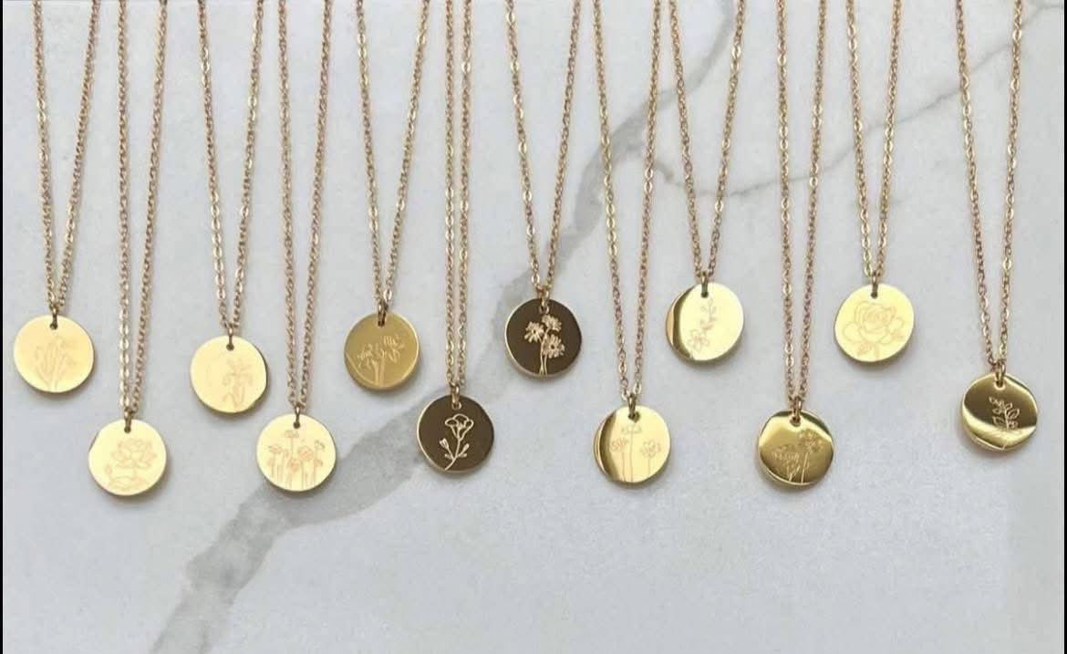 Birth Flower Necklace