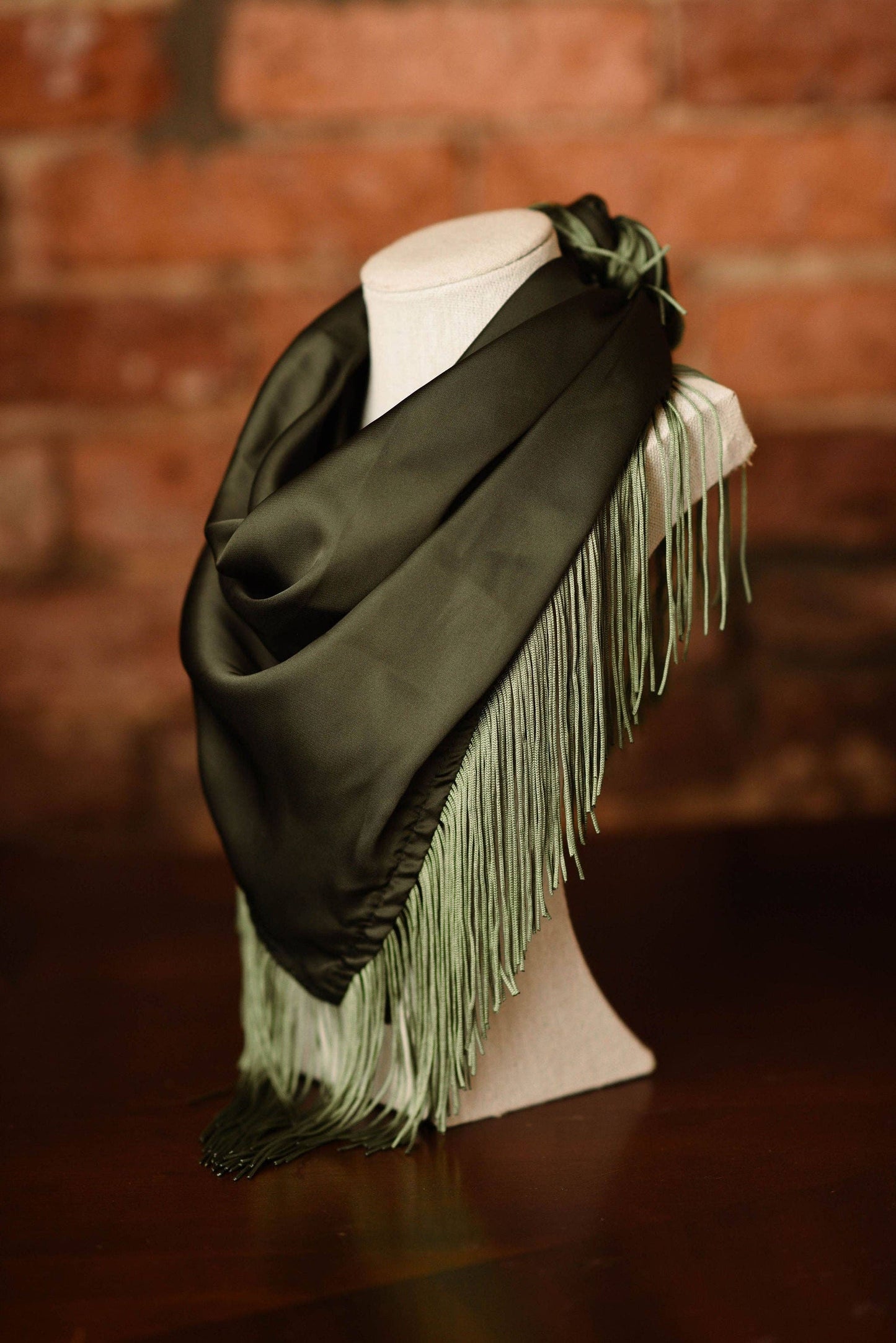 Tatum James Solid Fringe Scarf