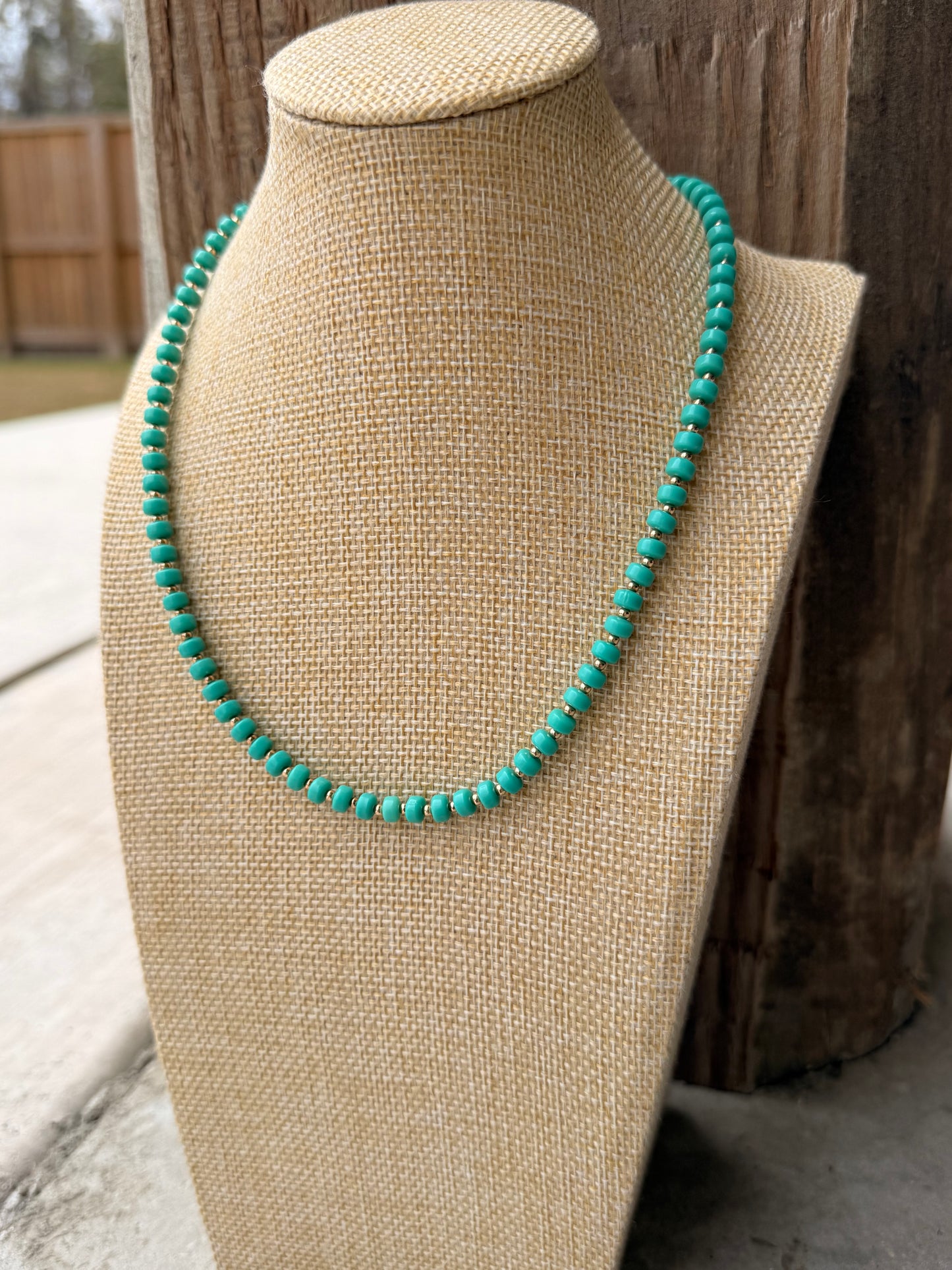 Coastal Teal Simple Strand