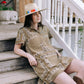 Sunshine Tienda | Olive Bandana Getaway Mini Dress