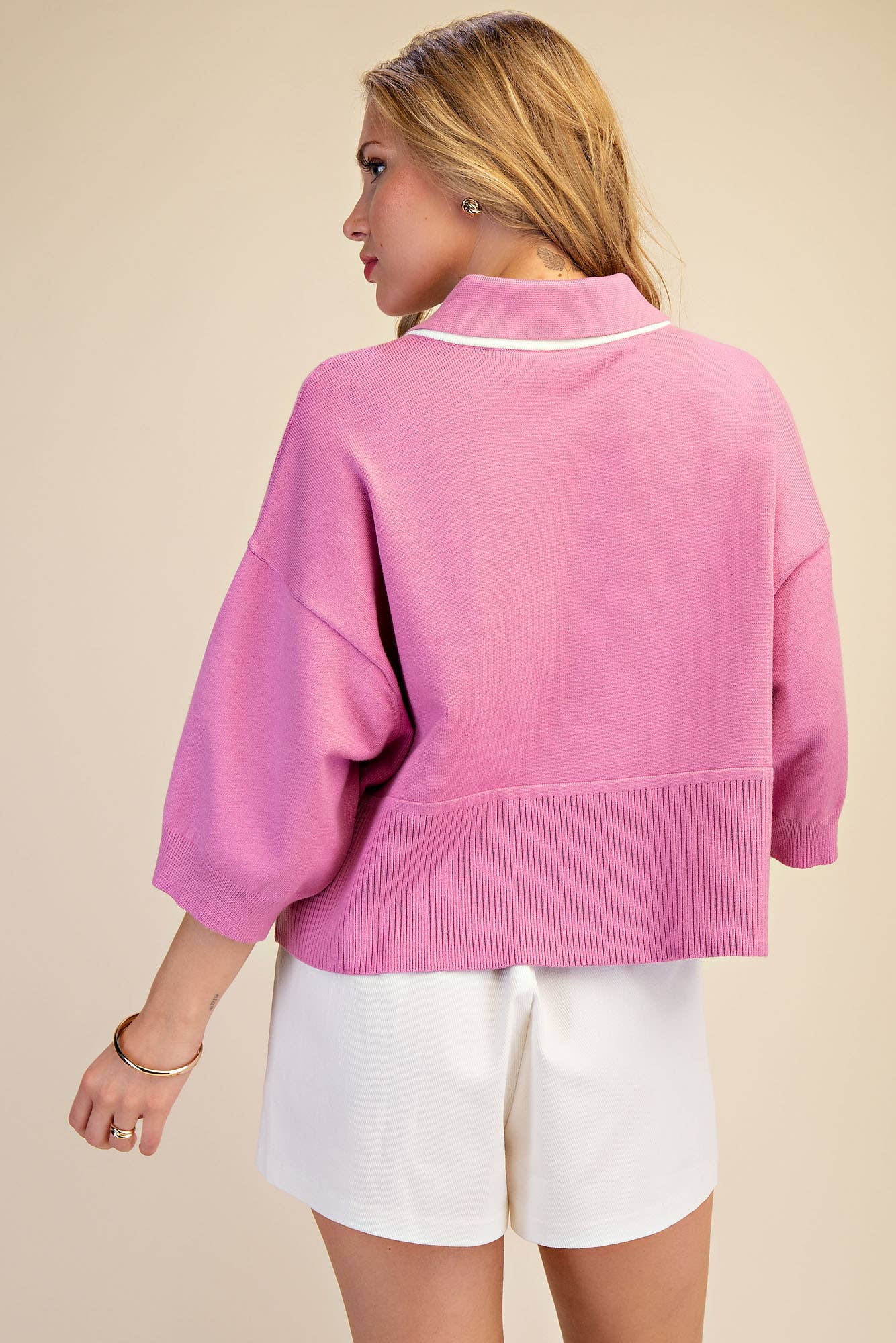 The Conner Contrast Light Knit | Glam