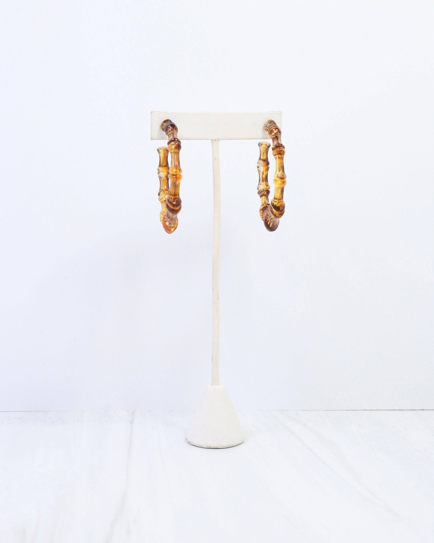 Bryce Bamboo Hoop Earring Tortoise