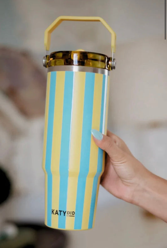 Cabana Vibes Yellow Tumbler