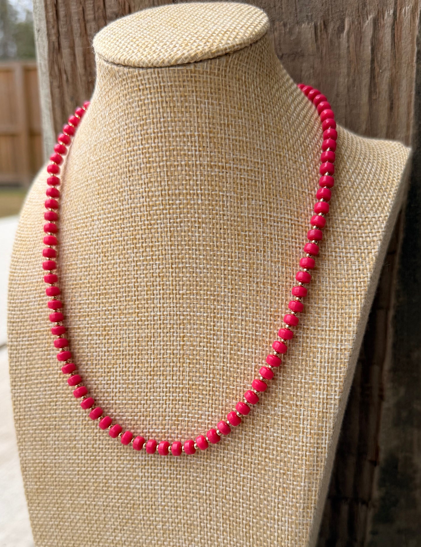 The Scarlet Simple Strand Necklace