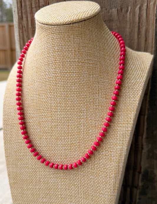 The Scarlet Simple Strand Necklace