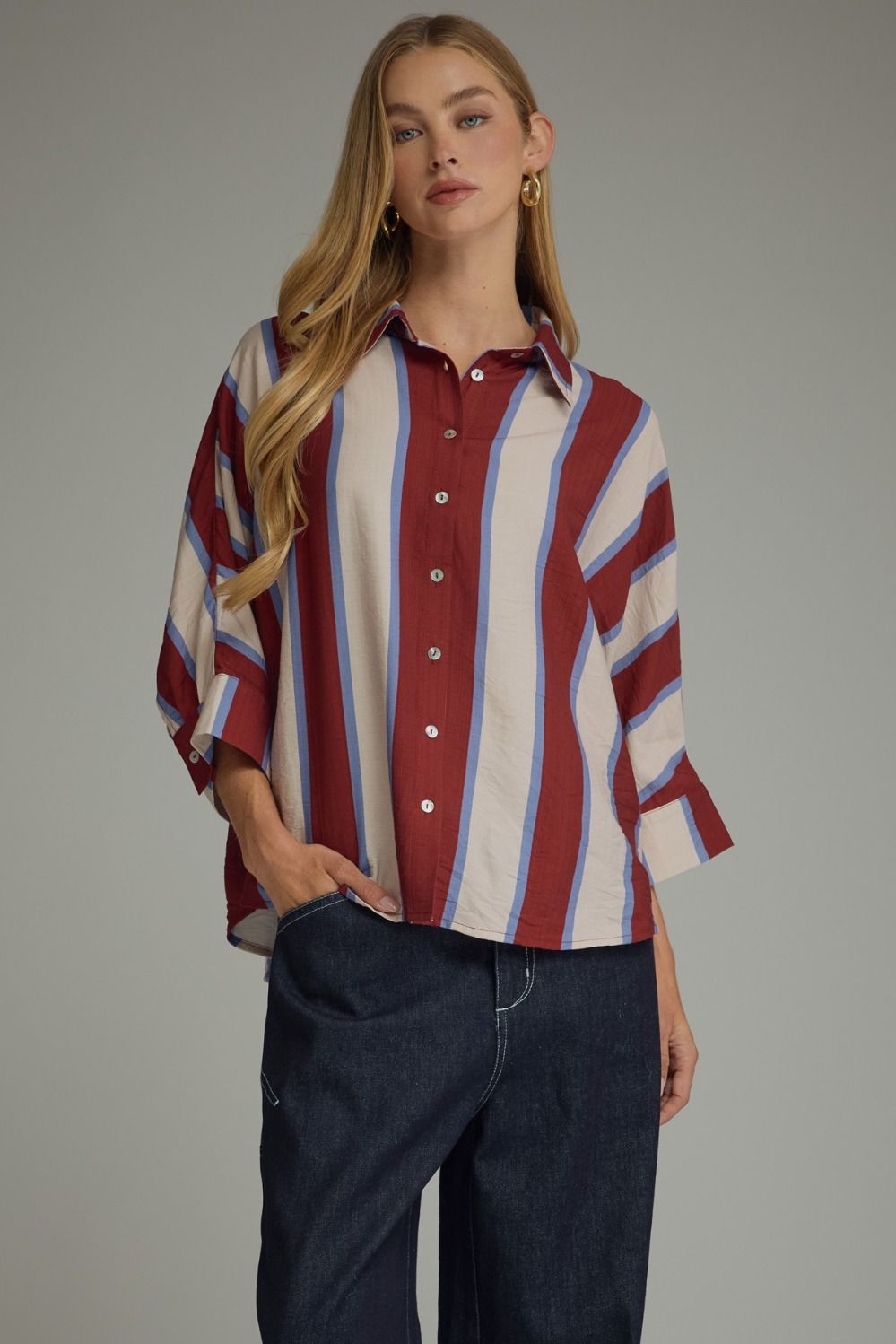 The Chloe Top in Garnet | Entro