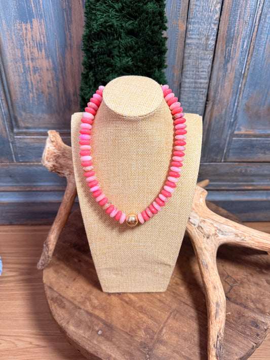Pink on Pink Statement Necklace