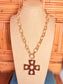 Celtic Cross & Pearl Necklace