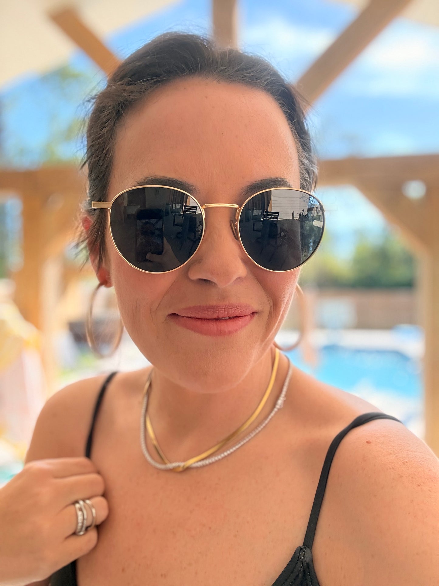 Luna - Unisex Polarized Small Round Sunglasses