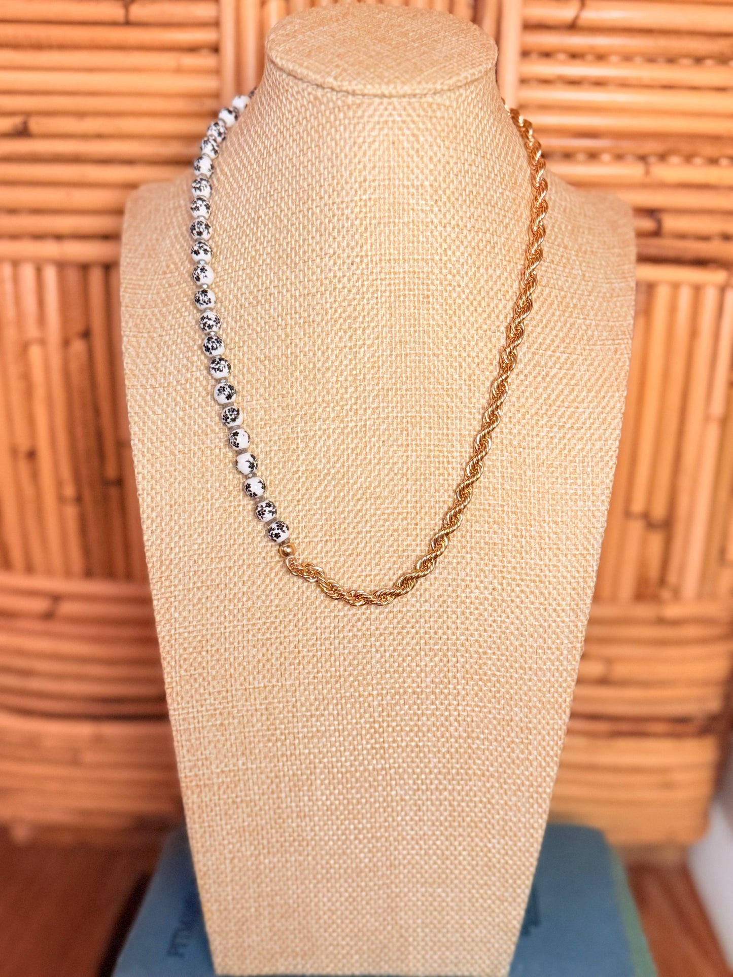 Black & White Split Decision Necklace