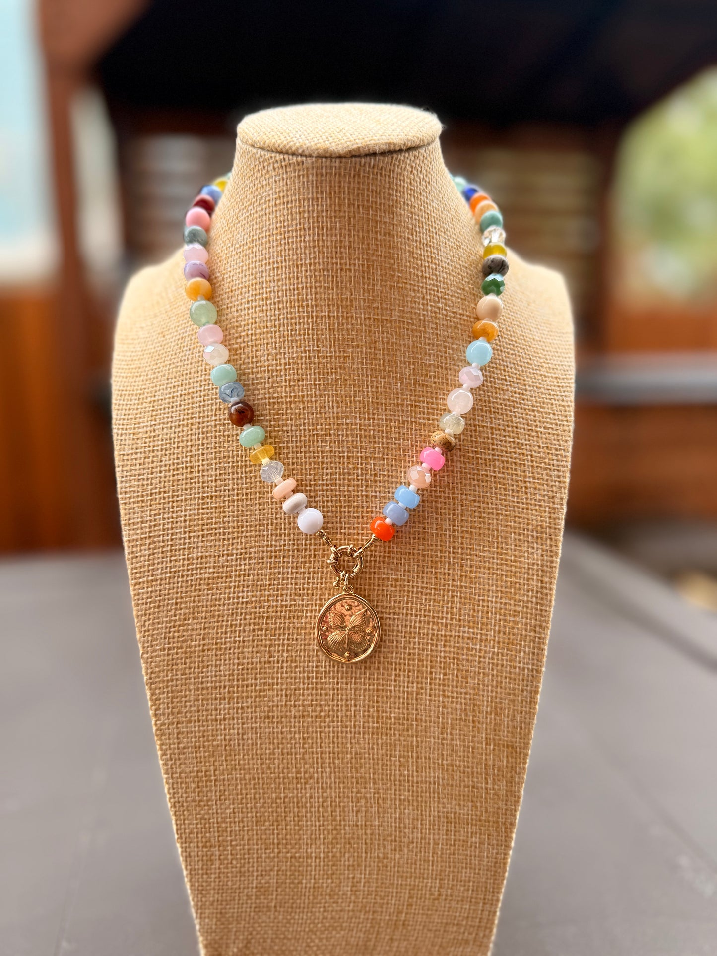 Mini Butterfly Charm Necklace