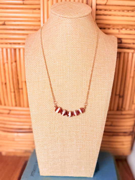Garnet Bead Necklace