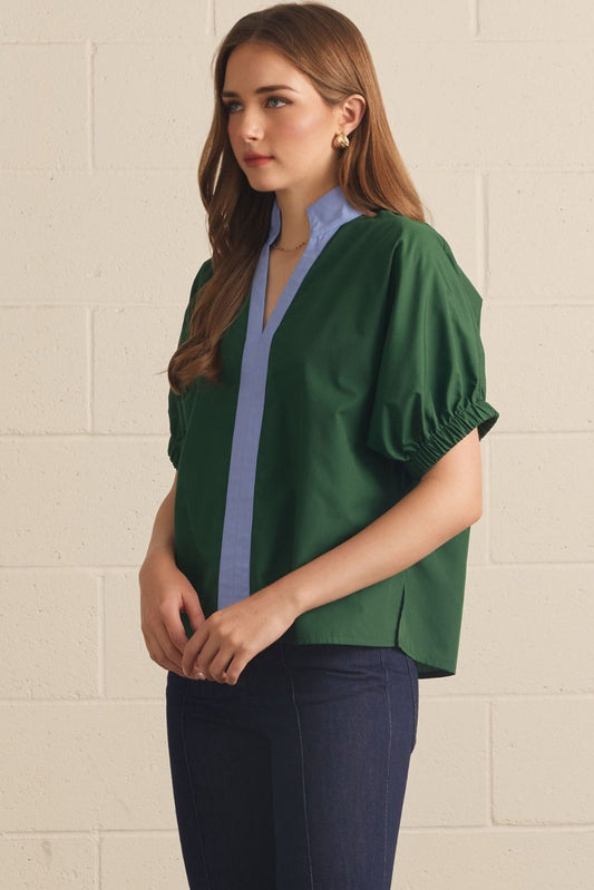 The Erin Top Green | Entro