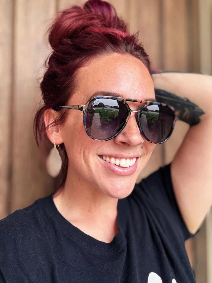 Earhart Marble Sunglasses