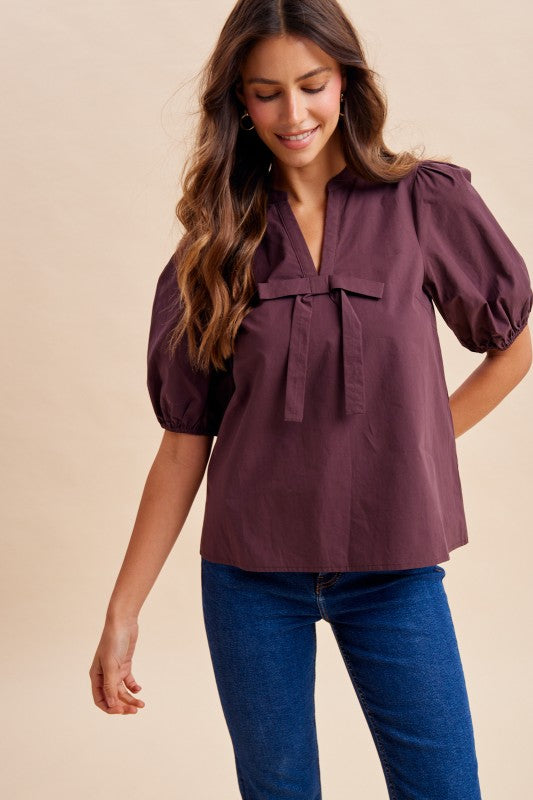 The Gilded Bow Top | Anniewear