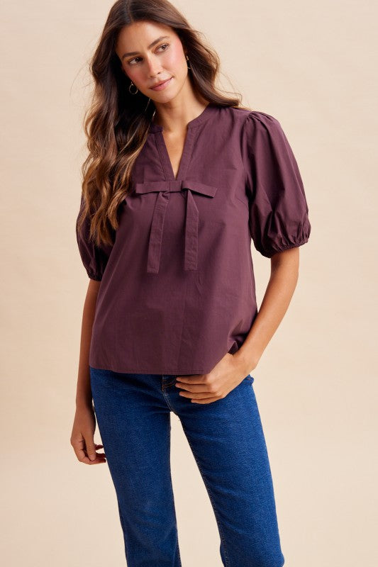 The Gilded Bow Top | Anniewear