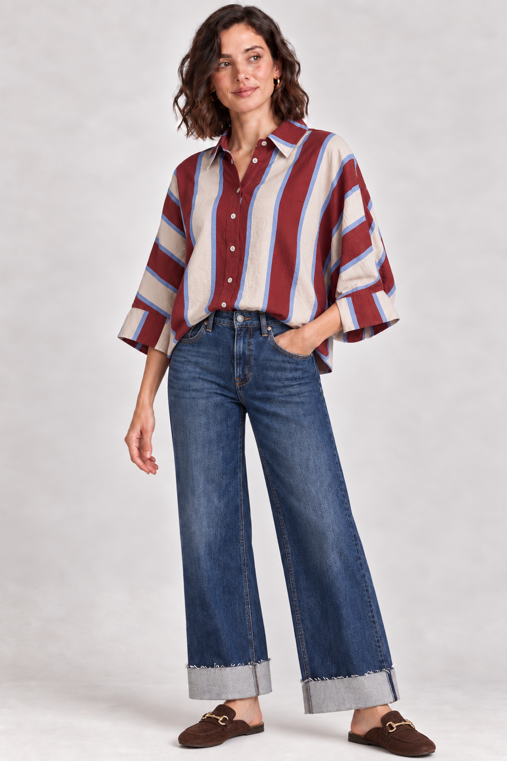 The Chloe Top in Garnet | Entro