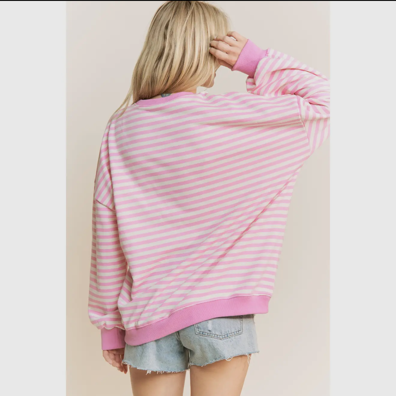 Soft Stripe Pullover Pink | Sweet Generis