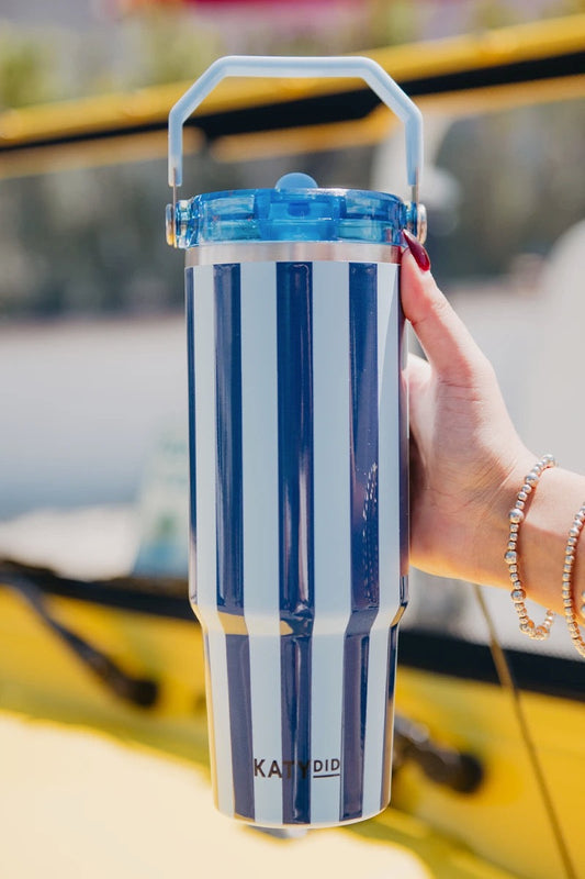 Cabana Vibes Navy Tumbler