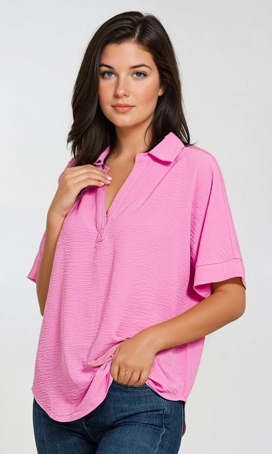 The Ashley Collar Easy Top | Zenana
