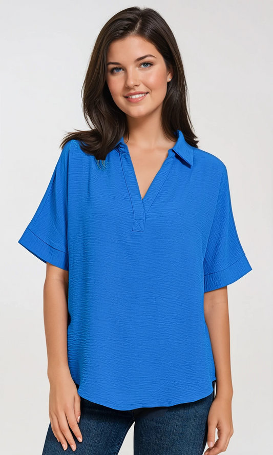 The Billie Collar Easy Top | Zenana