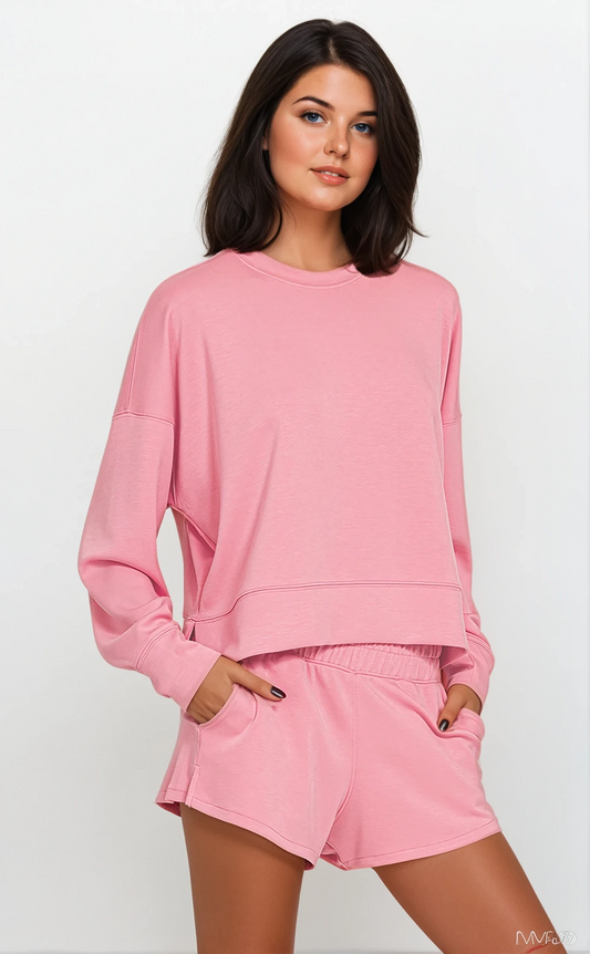 Pink Hour Lounge Set | Zenana