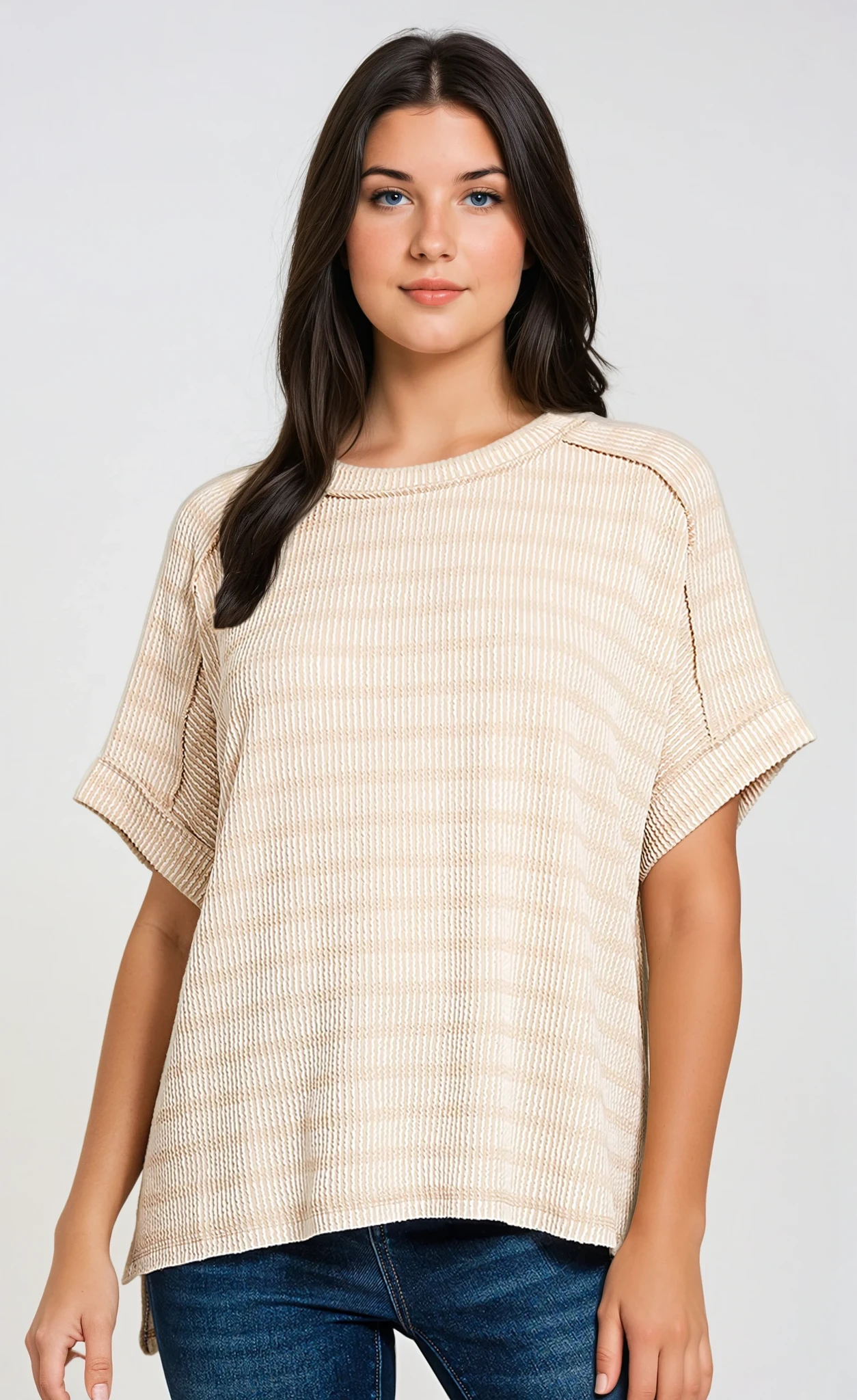 The Savannah Stripe Tee | Zenana