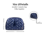 Cosmetic Makeup Bag Travel Pouch | Polka Dot Sapphire