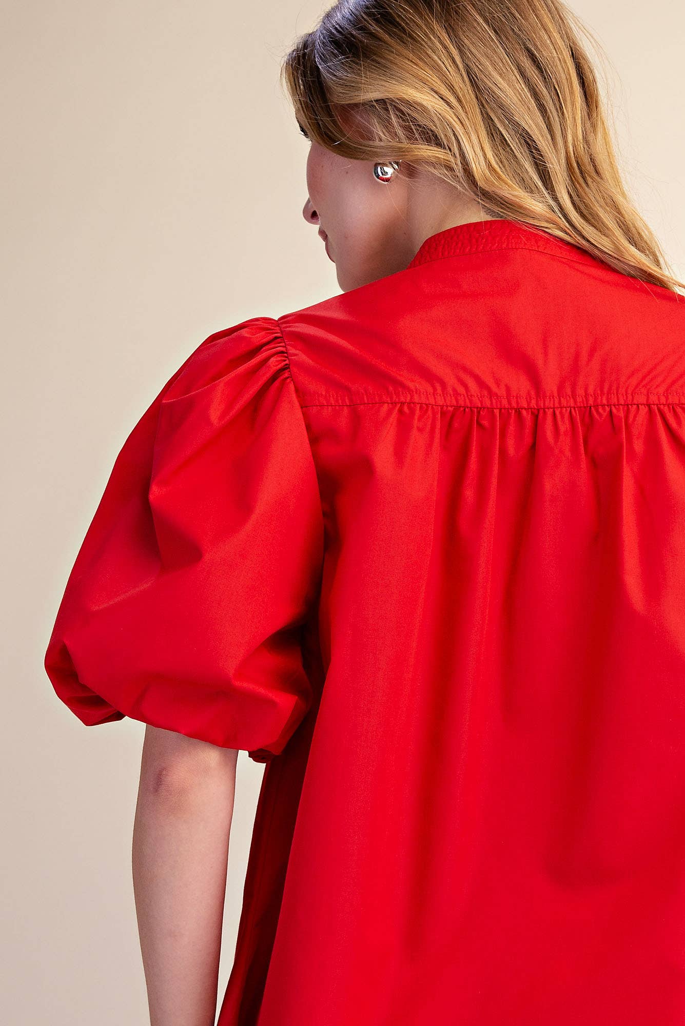 The Red Classic Bubble Top | Glam