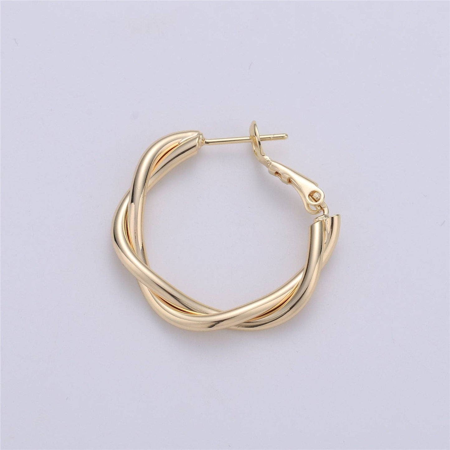 Dainty Twisted Hoop Earring  | 14k Gold Filled