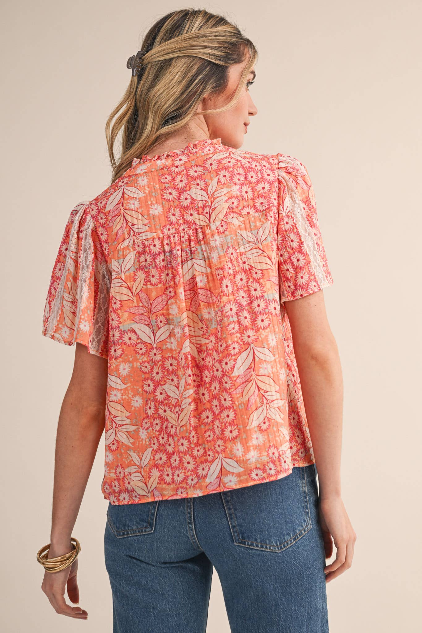 Fancy Flutter Top | &Merci