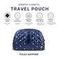 Cosmetic Makeup Bag Travel Pouch | Polka Dot Sapphire