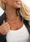 CHAIN + HERRINGBONE NECKLACE
