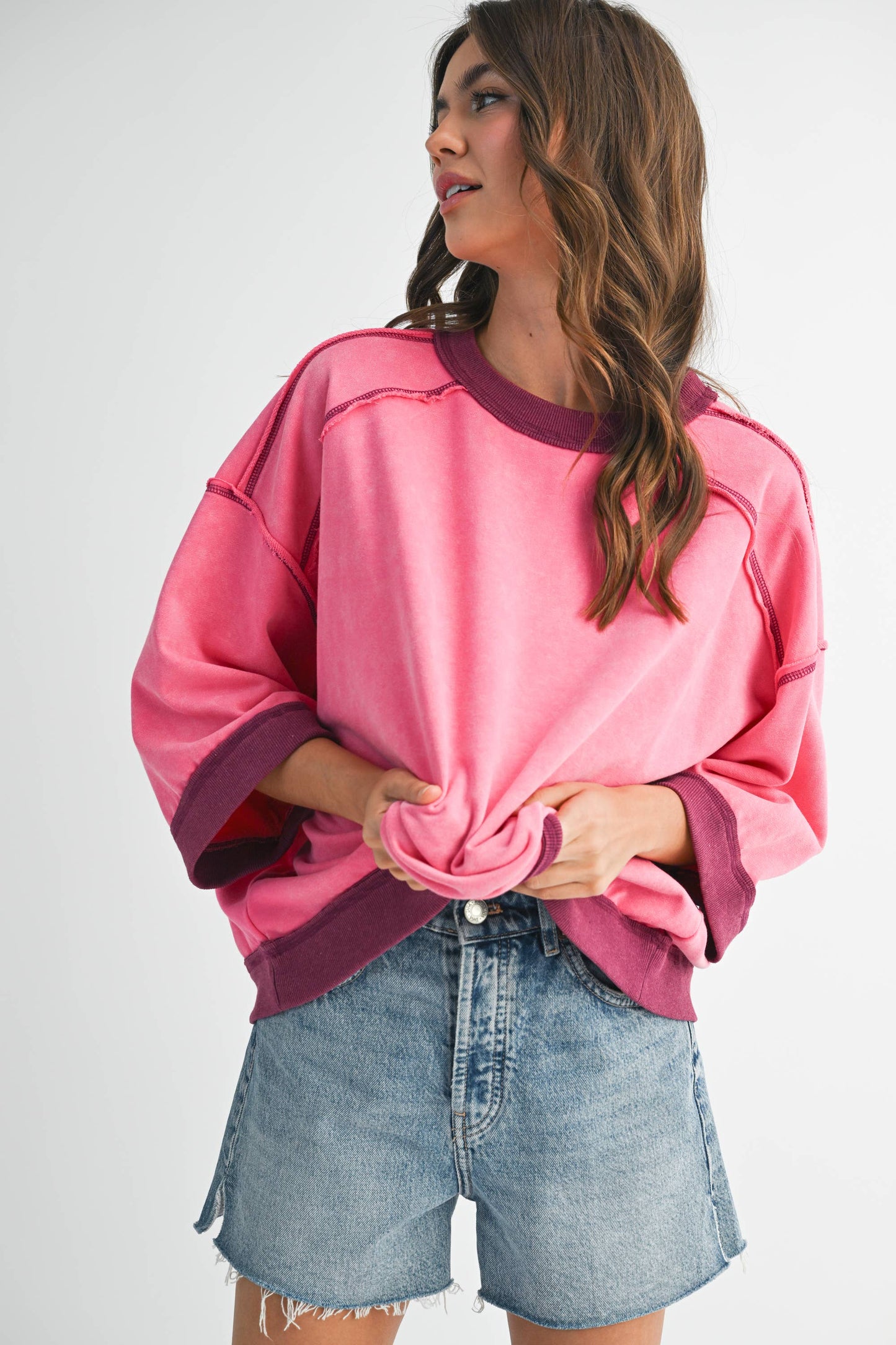 The Blush Riot Boxy Top | AEMI & Co.