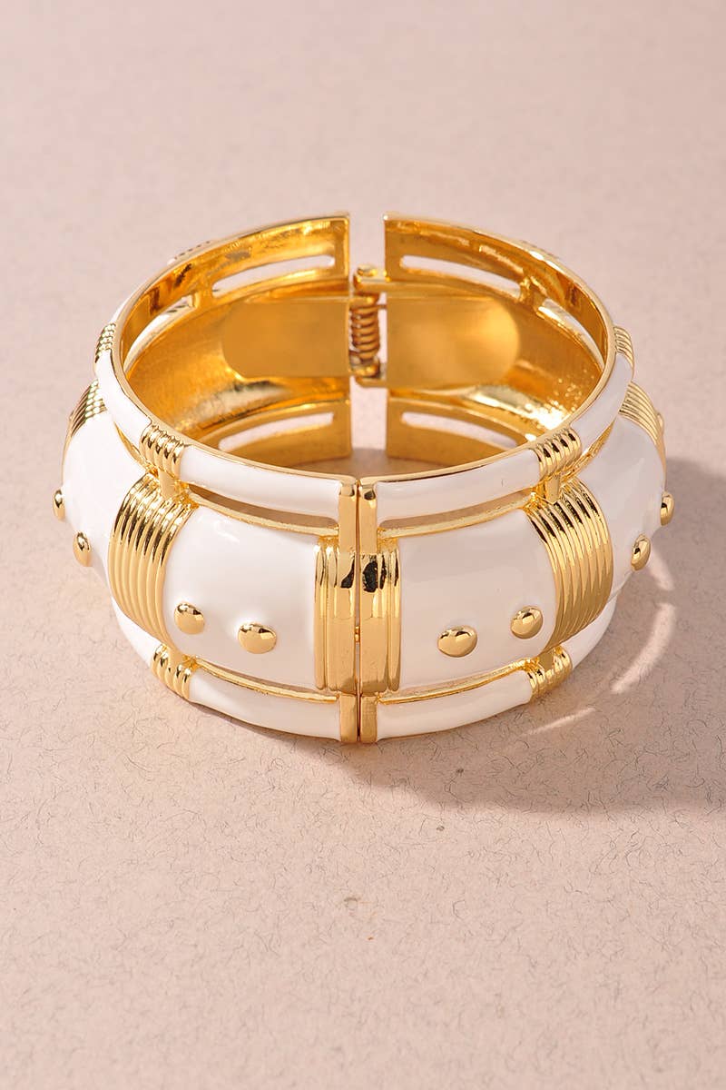 ENTIQUE DESIGN CHUNKY HINGED BRACELET
