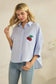 The Cherry Sequin Button Down | Star Drop