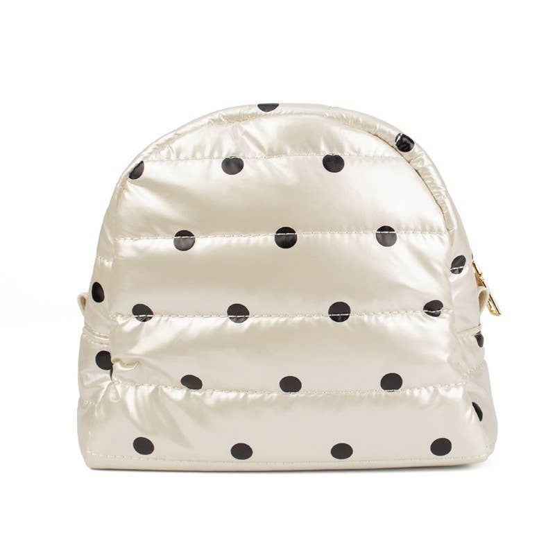 Irene Cosmetic Case | Pearl Polkadot