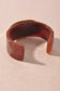 Marbled Resin Gold Accent Open Cuff Bracelet