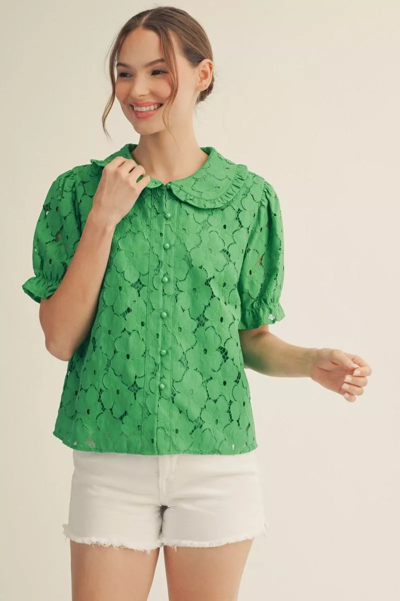 The Kelly Eyelet Top | Jodifl