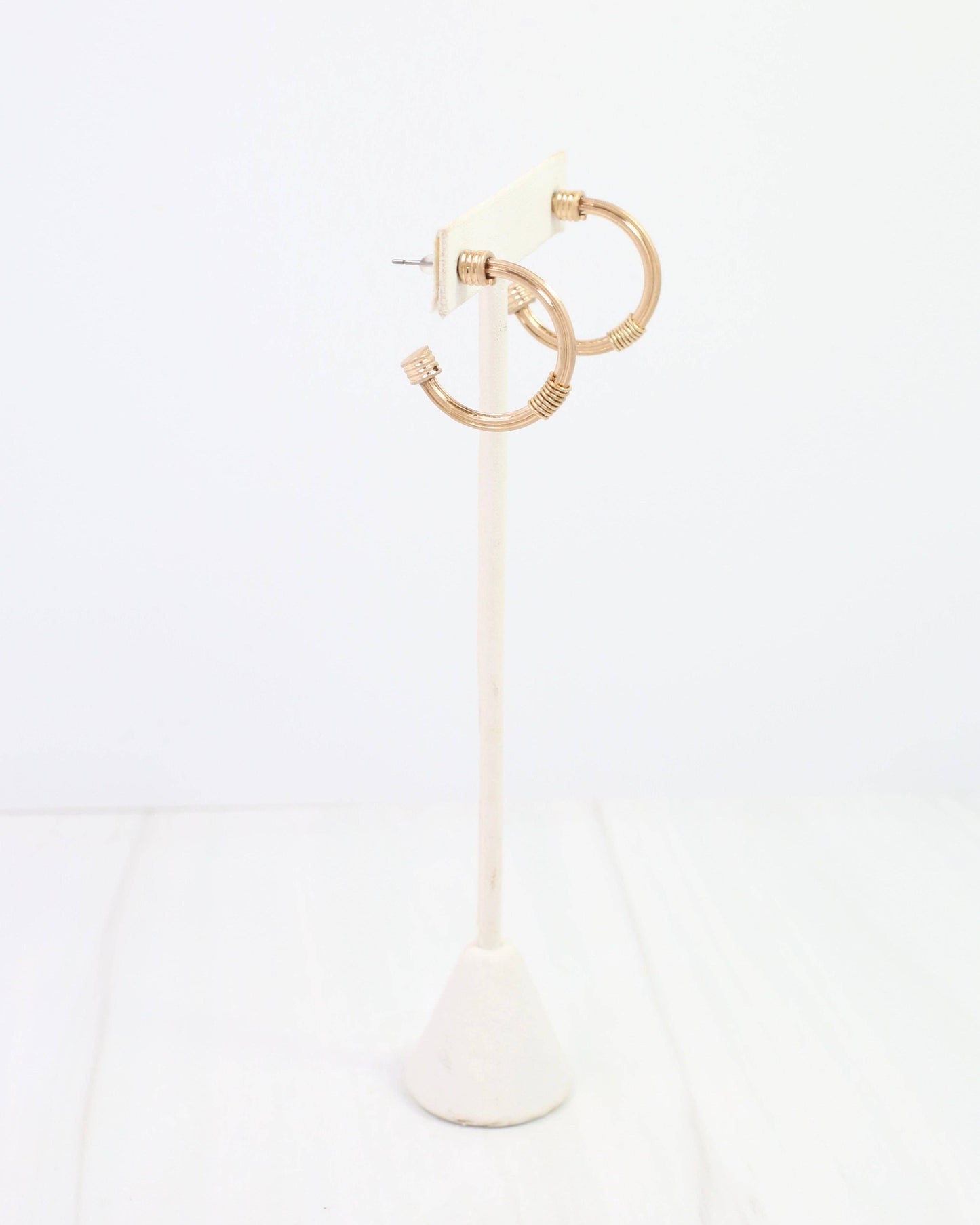 Emerie Hoop Earring Worn Gold