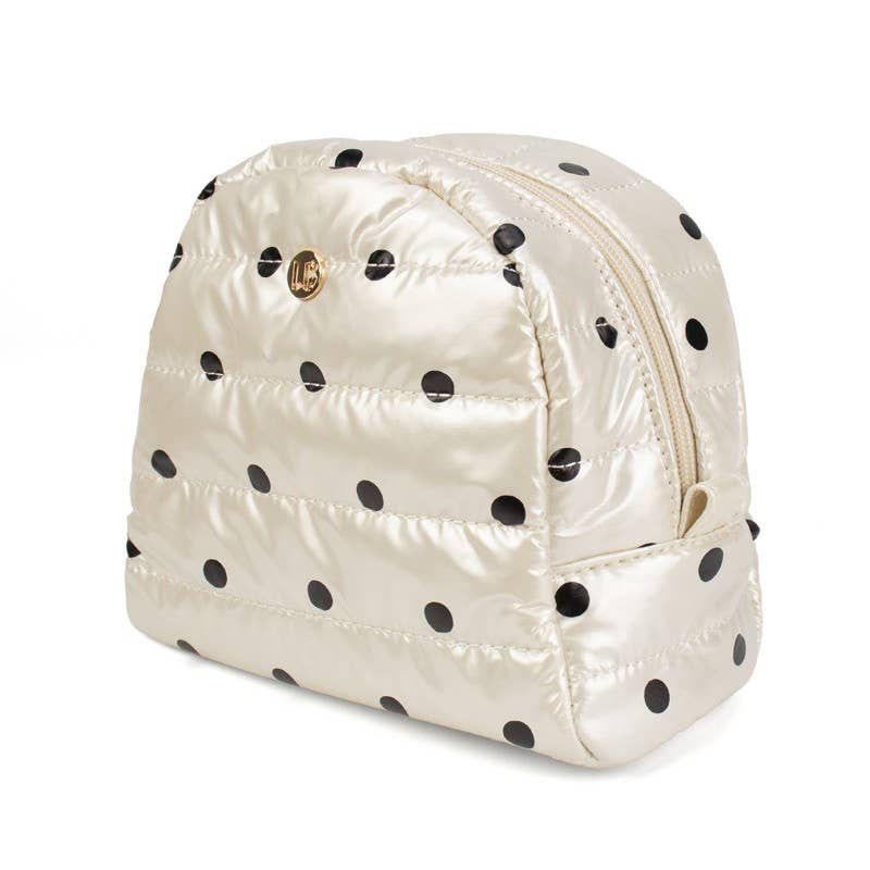 Irene Cosmetic Case | Pearl Polkadot