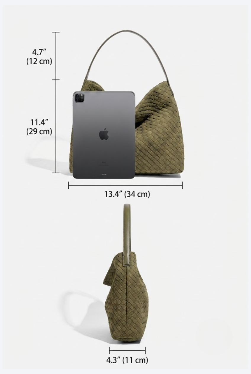 Woven Suede Hobo | 3 Colors