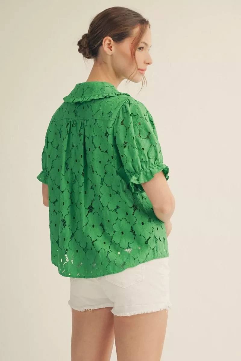 The Kelly Eyelet Top | Jodifl