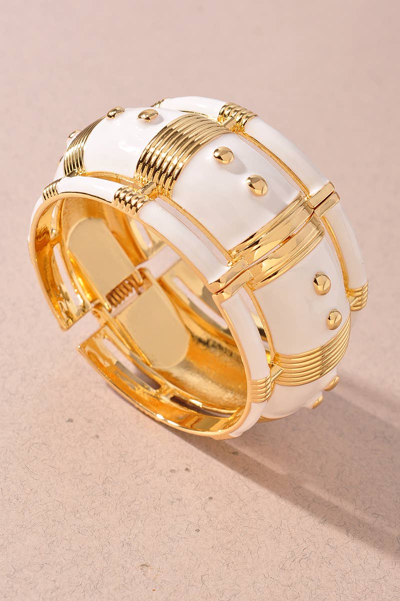 ENTIQUE DESIGN CHUNKY HINGED BRACELET