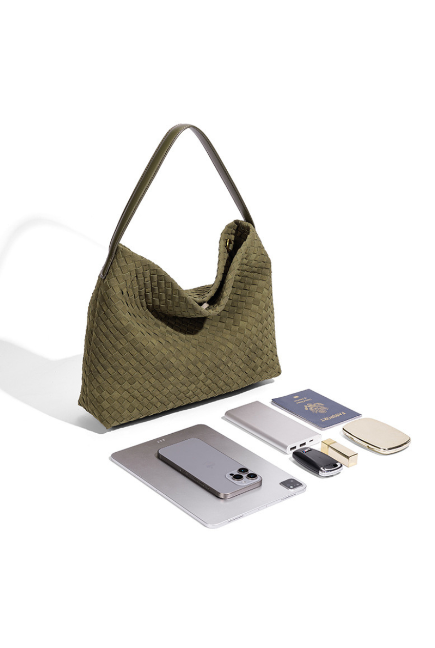 Woven Suede Hobo | 3 Colors