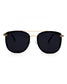 Ivy - Women's Oversized Square Sunglasses: BLACK