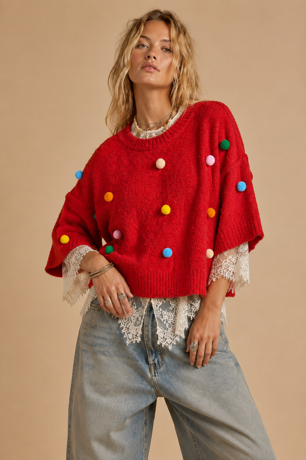 Confetti Pop Plush Sweater | J.nna